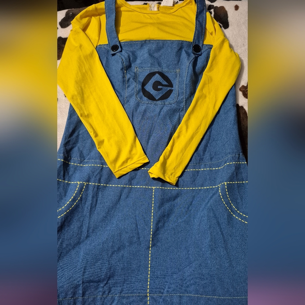 Womens Despicable Me Minions Costume Dress Size L